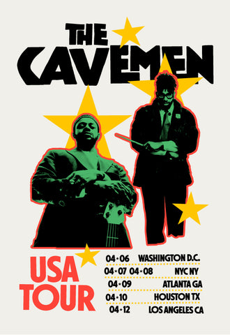 The Cavemen USA Tour Poster
